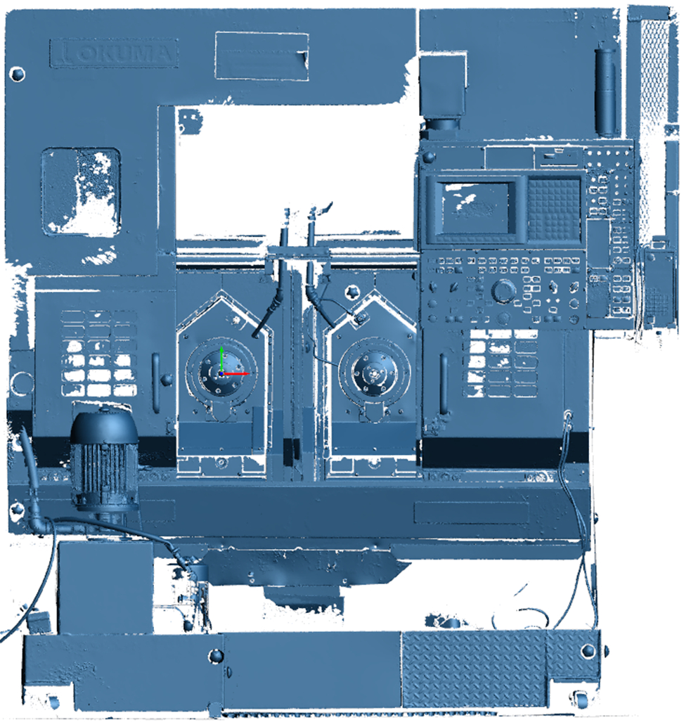 Polygon Model (scanned mesh) of Special Purpose CNC machine