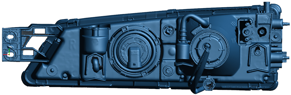 Polygon Model (scanned mesh) of Head Light