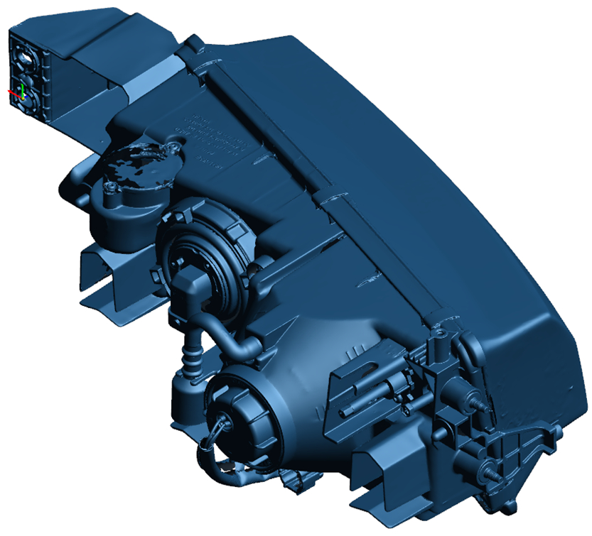 Polygon Model (scanned mesh) of Head Light