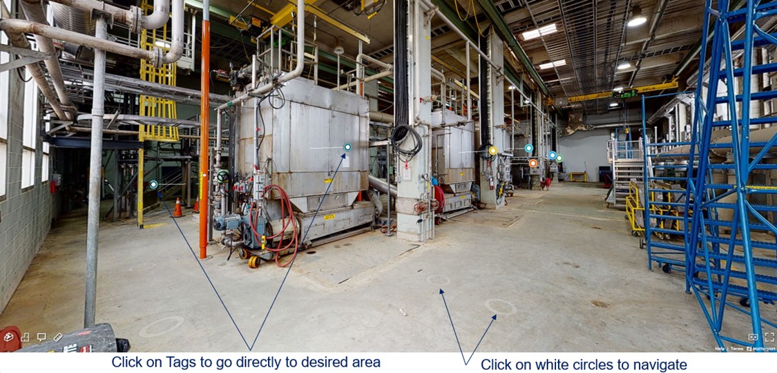 Matterport 3D WalkThru Virtual Tour of Wastewater Treatment Facility