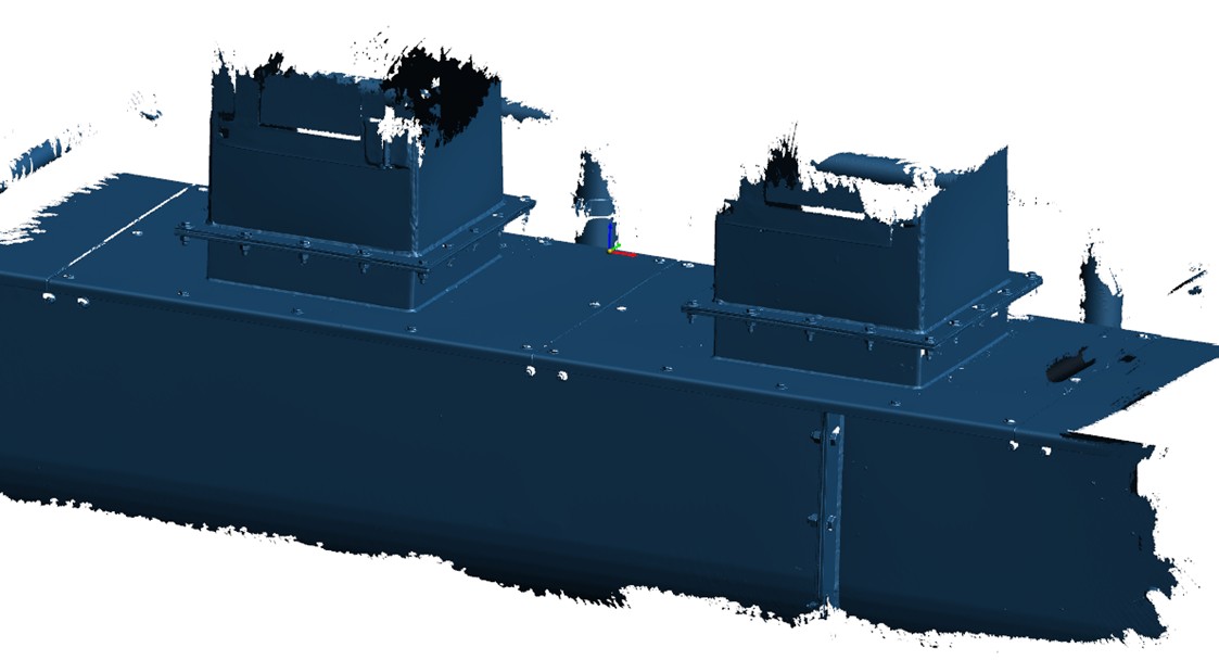 3D scan data of Wastewater Treatment equipment captured using Laser 3D scanner
