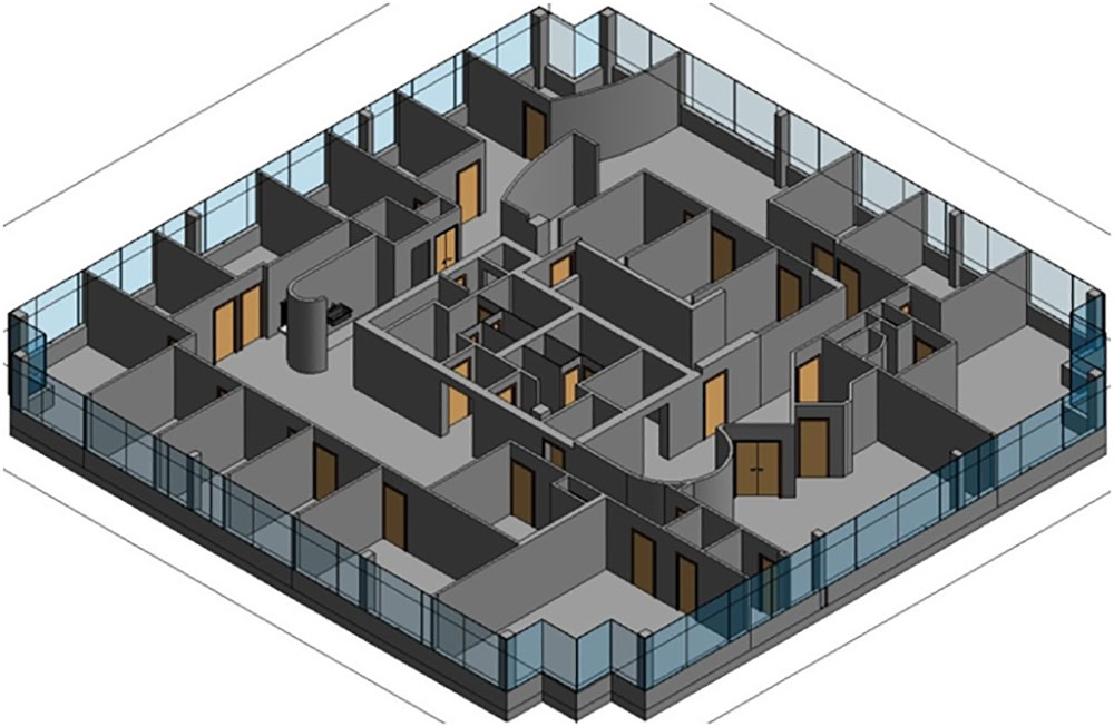 3D BIM Model of Floor 3