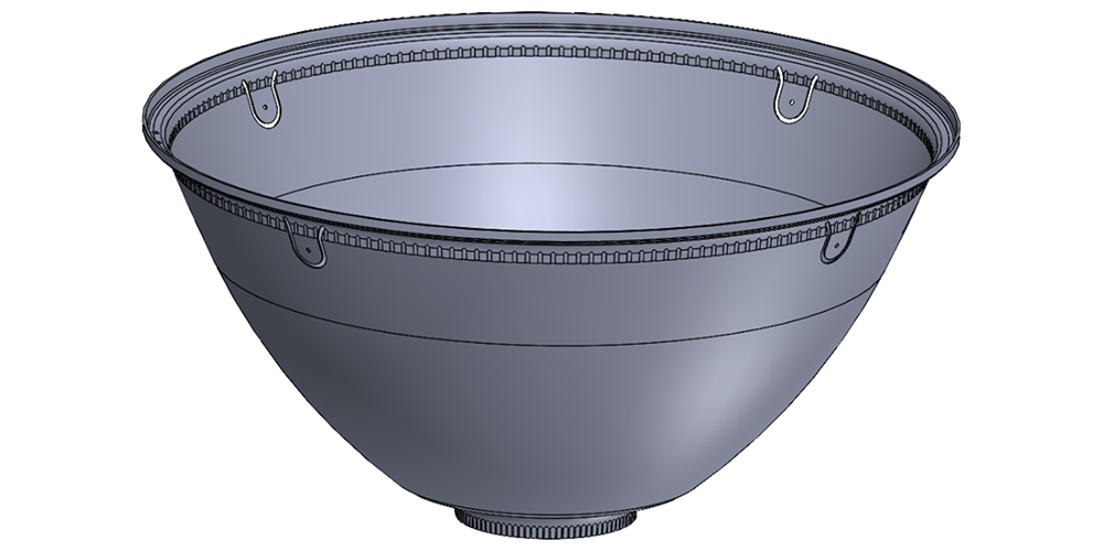 Parametric CAD models of Reflectors