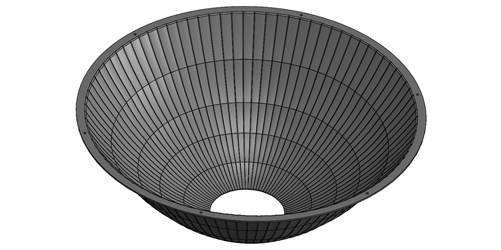 Parametric CAD models of Reflectors