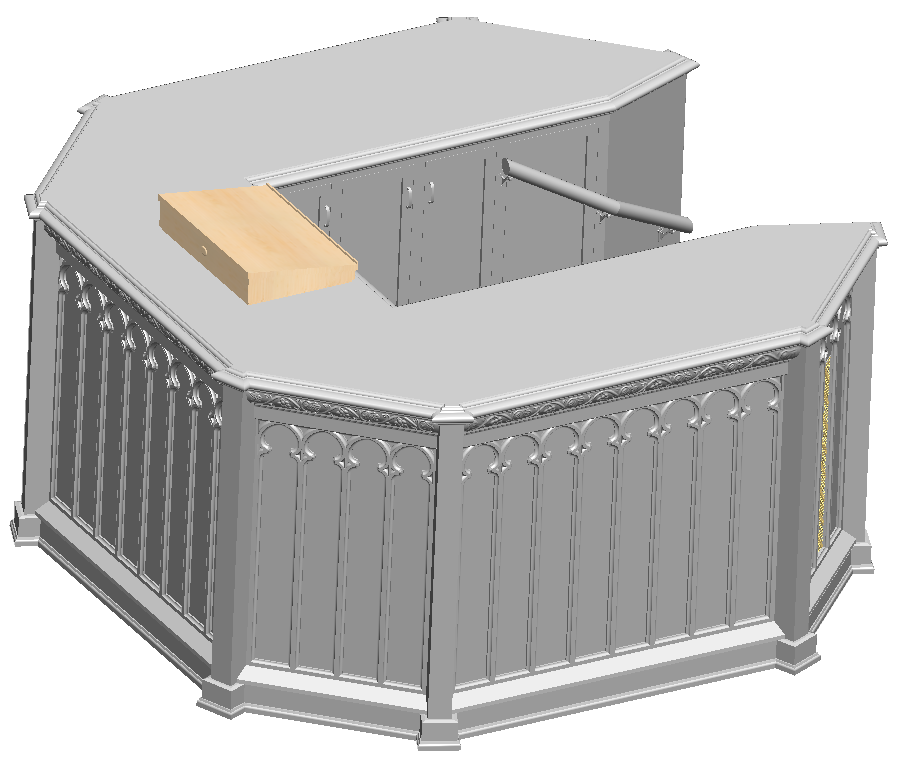 CAD Model of Church Altar