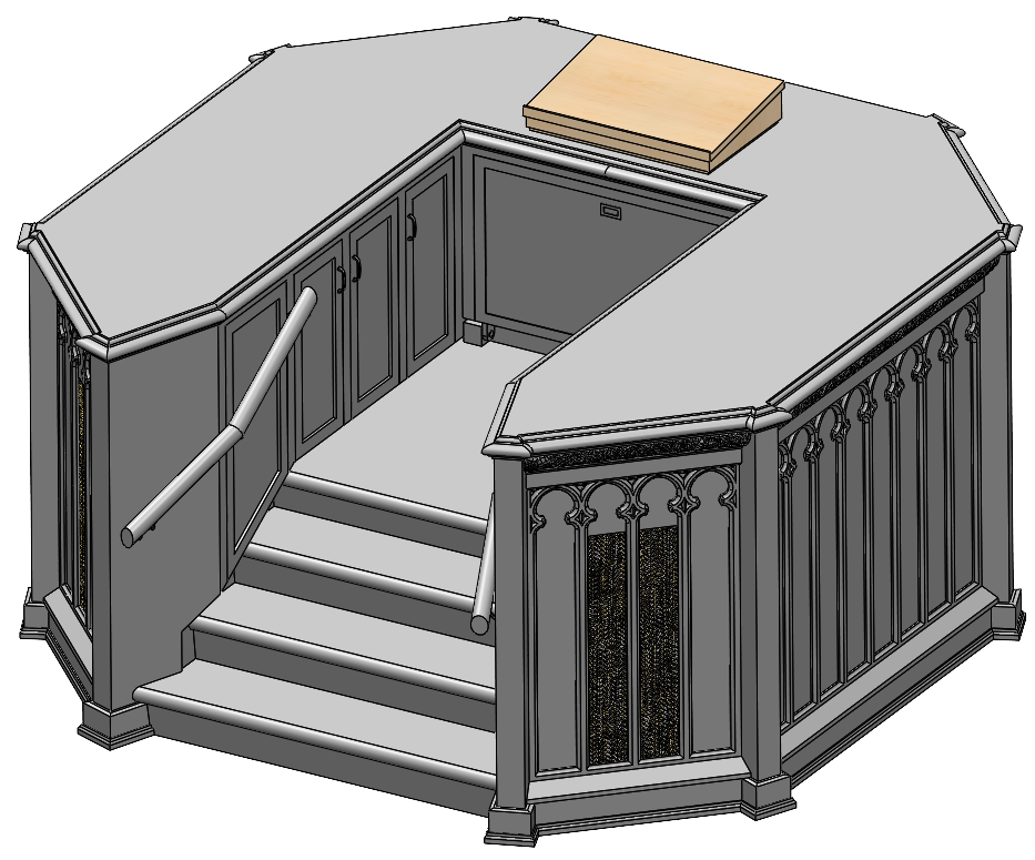 CAD Model of Church Altar