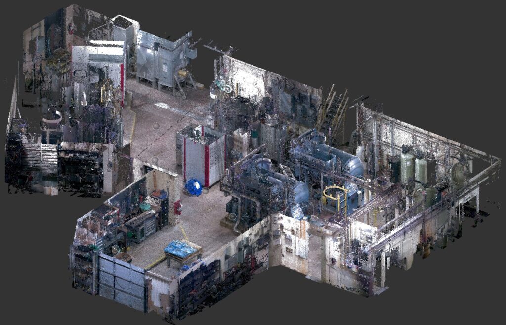 Point Cloud Bundle (Digital Twin Model) of Mechanical Room