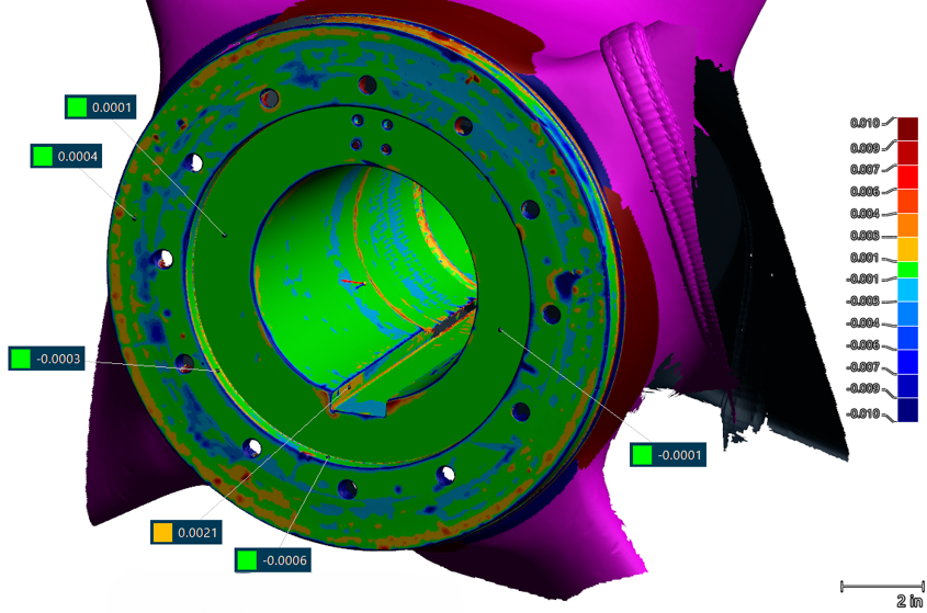 Deviation between CAD Model and Polygon Model of Propeller Hub