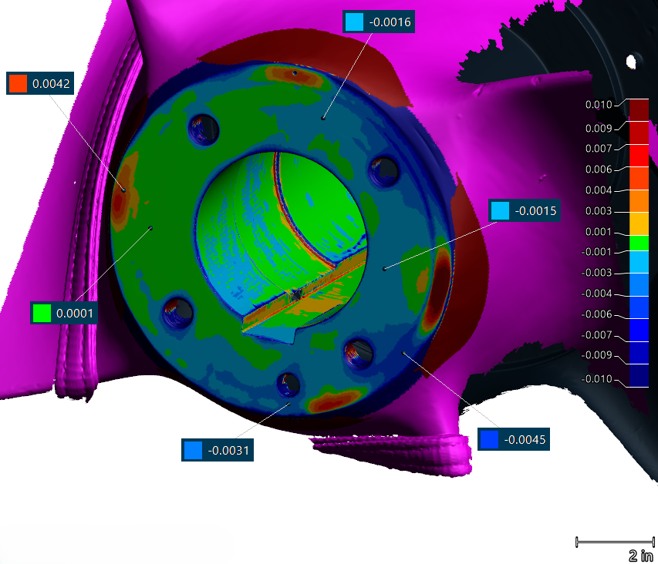 Deviation between CAD Model and Polygon Model of Propeller Hub