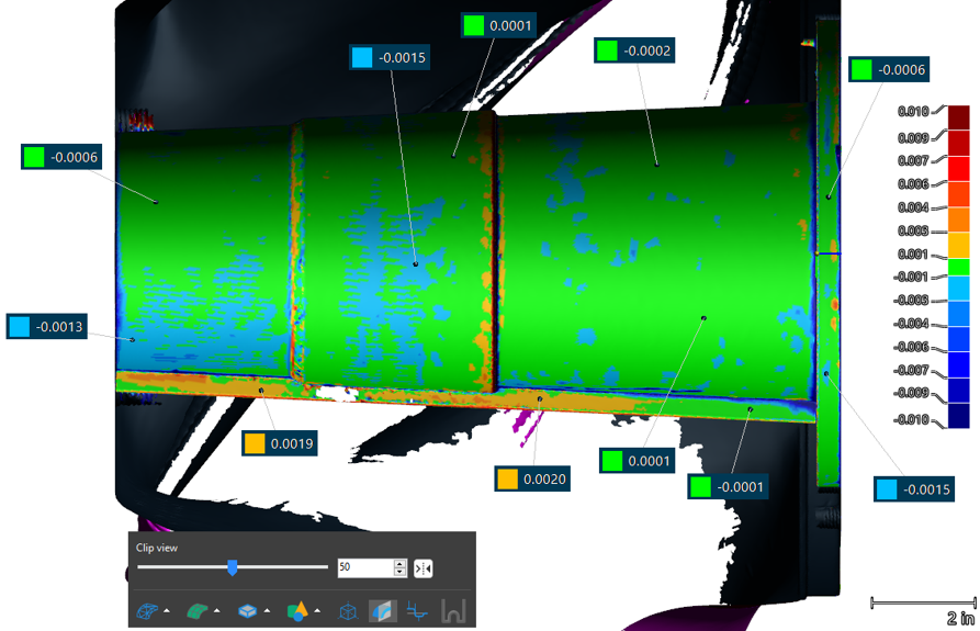 Deviation between CAD Model and Polygon Model of Propeller Hub
