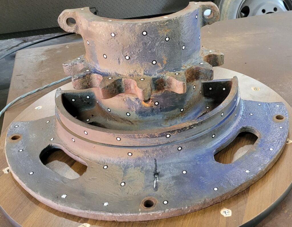 Other half of Sprocket Lagging scanned by V3D Technologies.