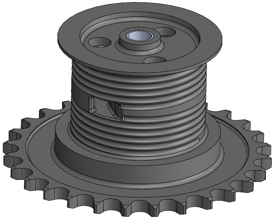 Parametric CAD model of Digging Drum created by V3D Technologies