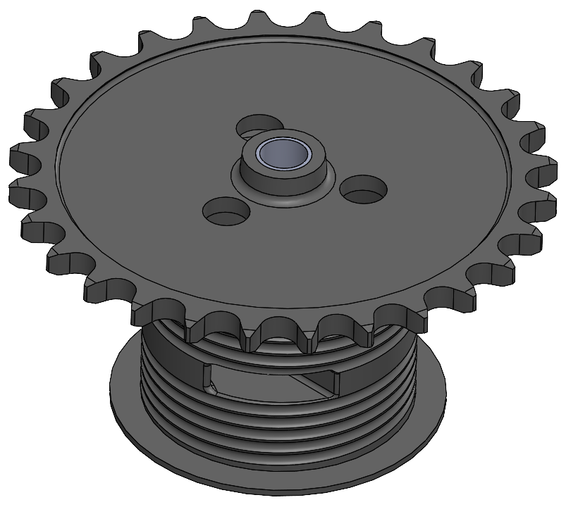 Parametric CAD Model of Digging Drum created by V3D Technologies