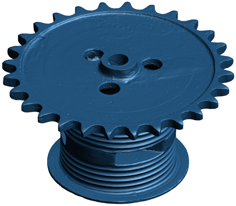 Laser 3D scanning of Koehring 305 Digging Drum by V3D Technologies