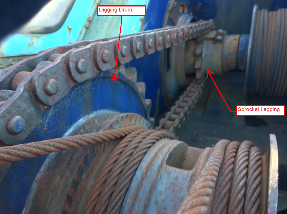 Details of Sprocket Lagging and Digging Drum