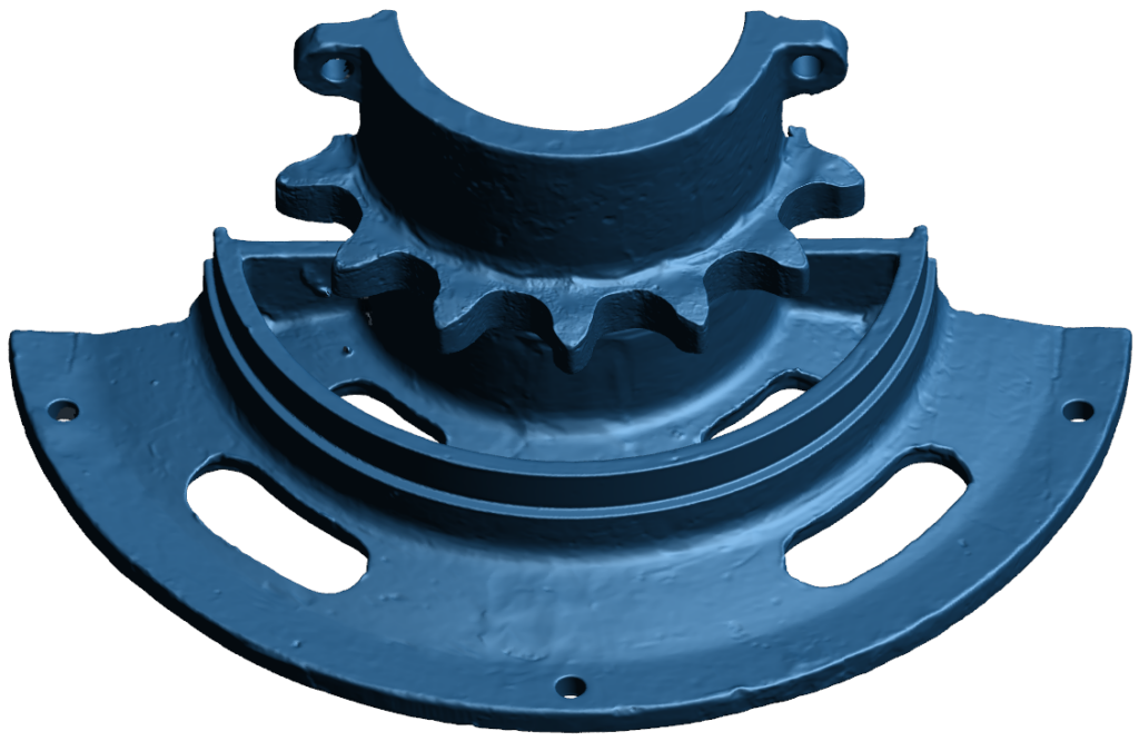 Polygon model of other half of Sprocket Lagging generated by V3D Technologies Inc