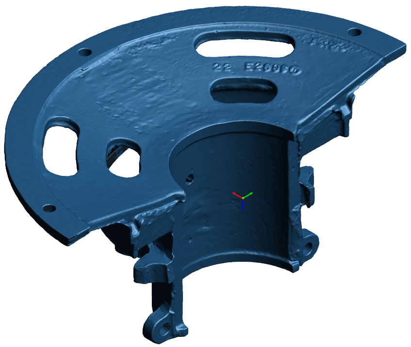 Polygon Model of other half of Sprocket Lagging generated by V3D Technologies 