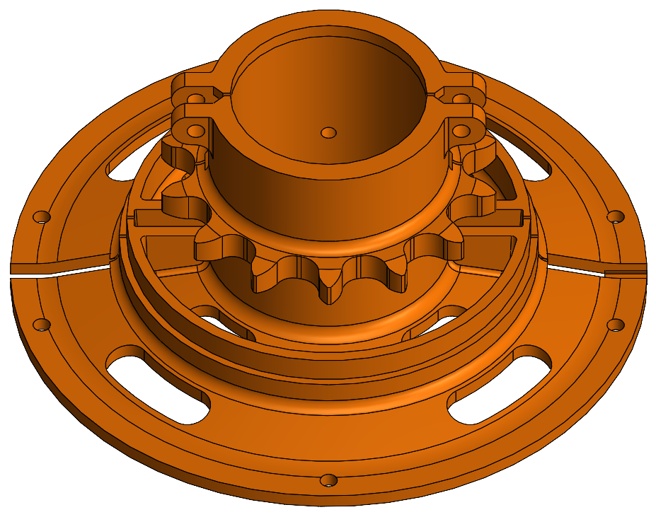 3D CAD model of Sprocket Lagging created by V3D Technologies